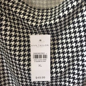 Houndstooth Boatneck Tee by Ann Taylor Factory